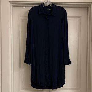 Quince Silk Shirt Dress